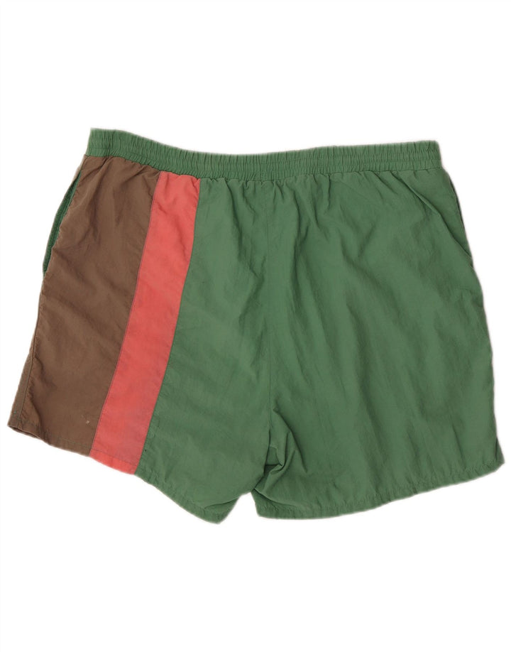 Triumph Mens Graphic Swimming Shorts XL Green Colourblock Polyamide