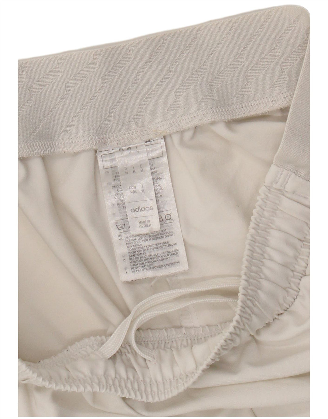 Pantaloncini sportivi Adidas da uomo Juventus, poliestere bianco medio