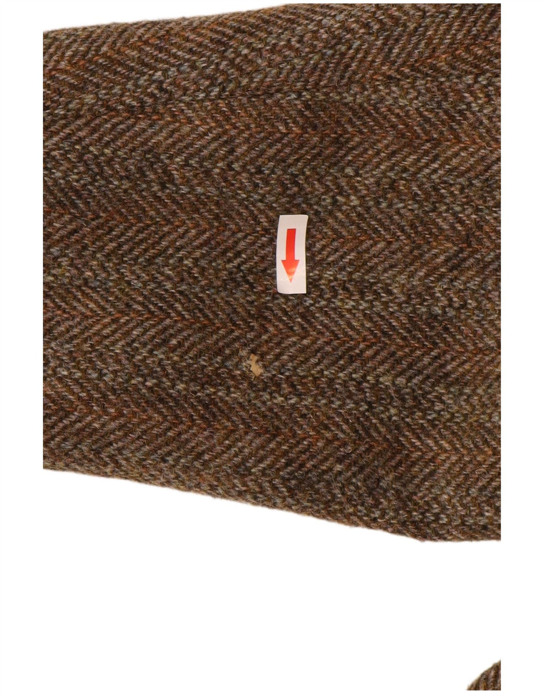 Harris Tweed Veste Blazer 2 Boutons pour Homme UK 44 2XL Laine à Chevrons Marron