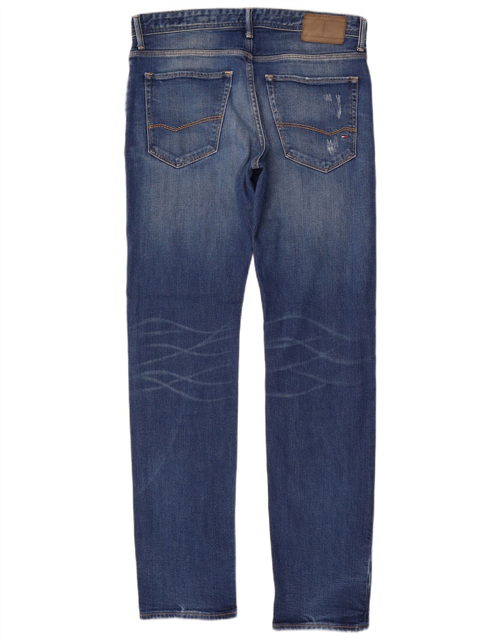 Tommy Hilfiger Womens Slim Jeans W34 L34 Blue Cotton