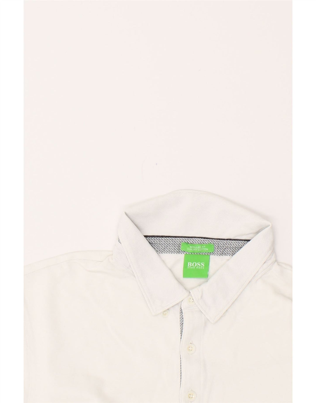 HUGO BOSS Mens Regular Fit Polo Shirt Large White