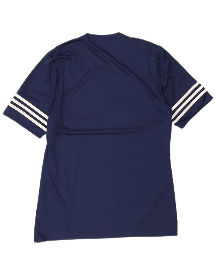 Adidas Mens Climalite T-Shirt Top Medium Navy Blue Polyester