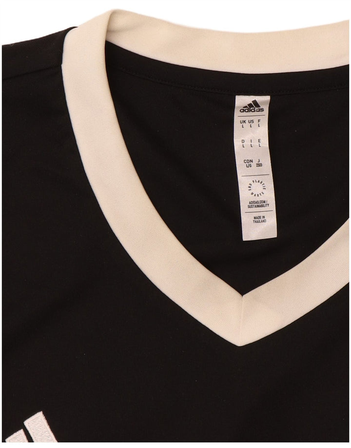 Adidas Mens Aeroready T-Shirt Top Large Black Polyester