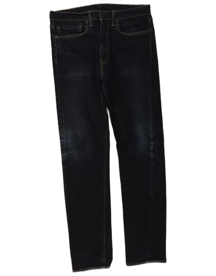 Levi's Mens 522 Slim Jeans W34 L34 Navy Blue Cotton