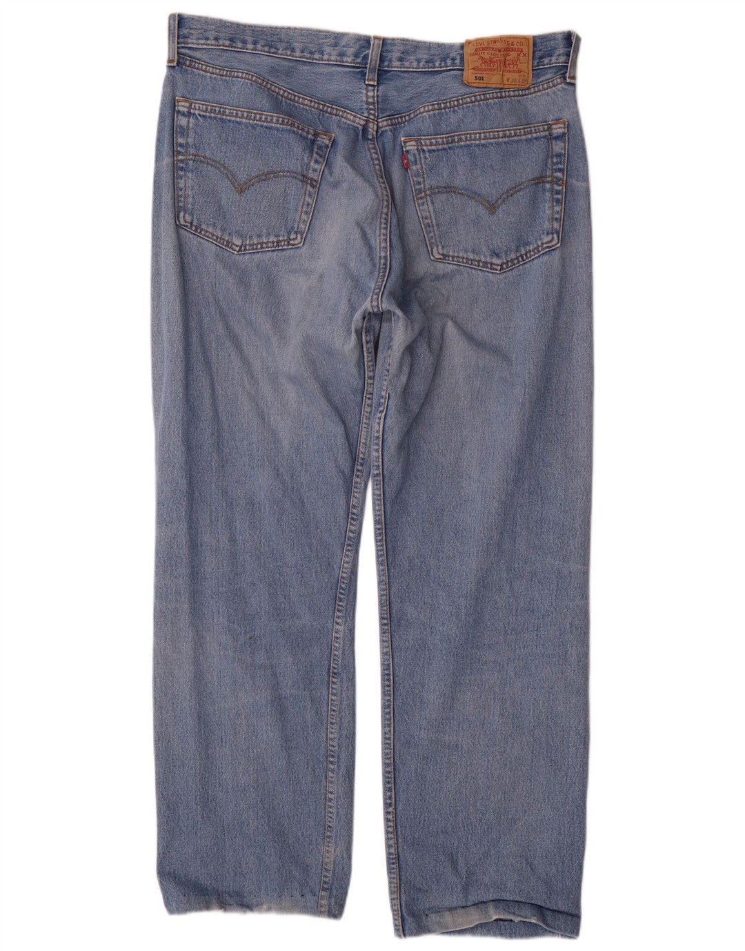 Levi's Mens 501 Straight Jeans W38 L28 Blue Cotton