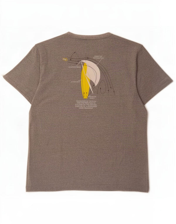 Slam Mens Graphic T-Shirt Top 2XL Grey Cotton