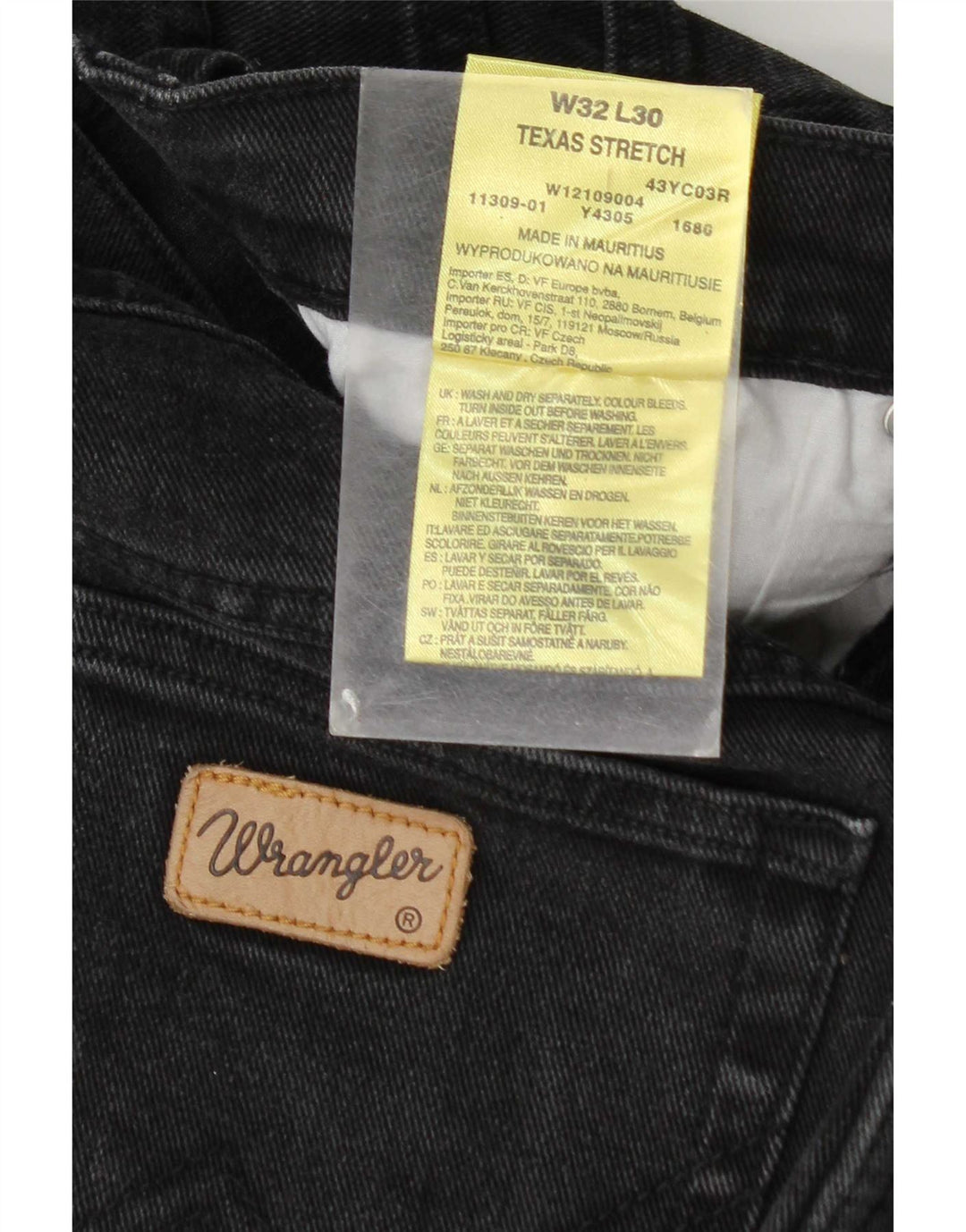 Wrangler Dame Texas Stretch Straight Jeans W32 L30 Grå Bomuld