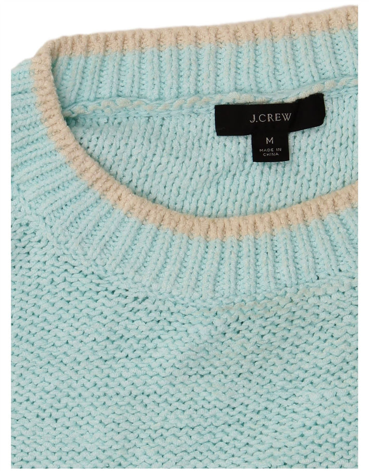 J. CREW Womens Oversized Boat Neck Jumper Sweater UK 14 Medium Turquoise