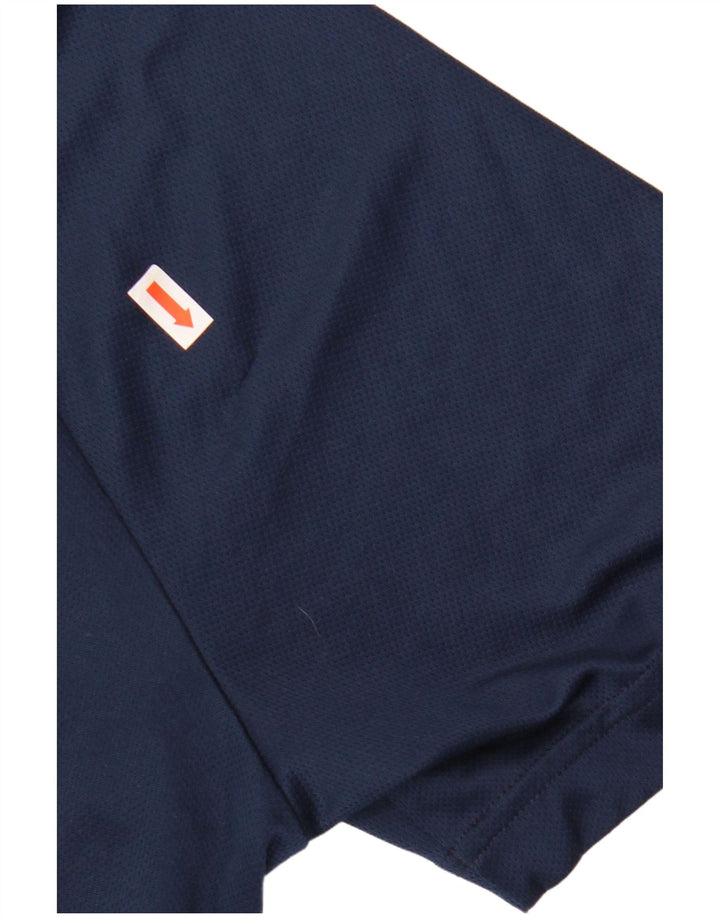 Adidas Herre Climalite grafisk T-shirt Top Stor marineblå polyester