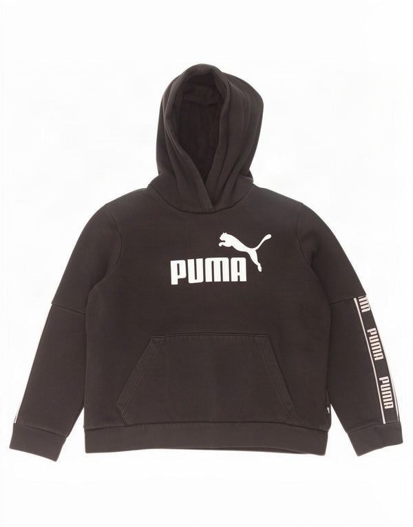 Felpa con cappuccio grafica da donna Puma UK 18 XL cotone nero