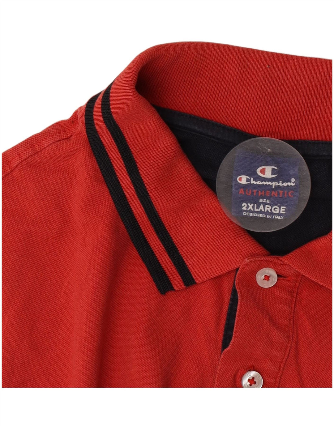 Champion Mens Polo Shirt 2XL Red