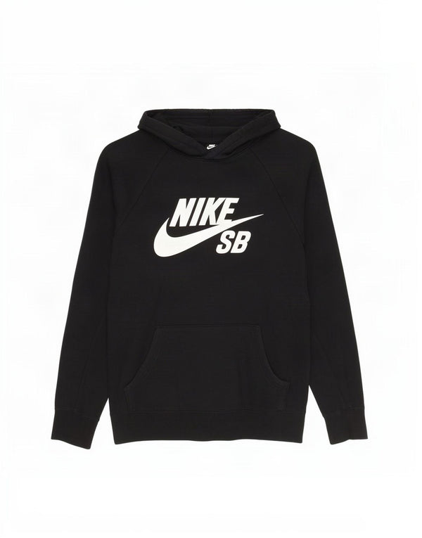 Nike Mens Graphic Hoodie Jumper Medium Black