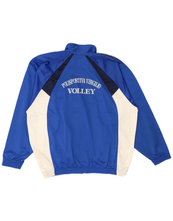 Champion Mens Graphic Tracksuit Top Jacket 2XL Blue Colourblock Polyester