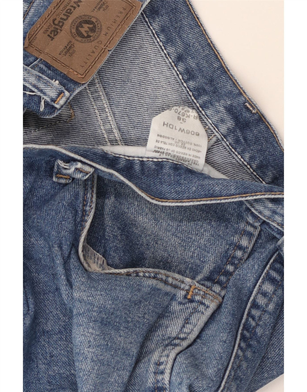 WRANGLER Mens Denim Shorts W38 XL Blue Cotton