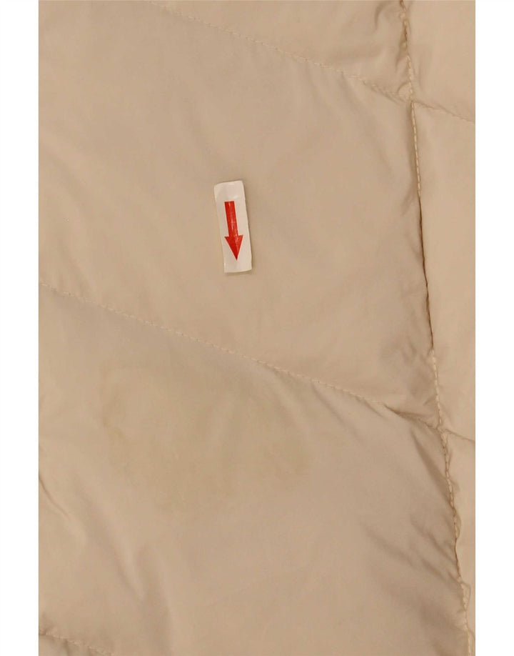 MOTIVI Womens Hooded Padded Coat UK 12 Medium Beige Polyester