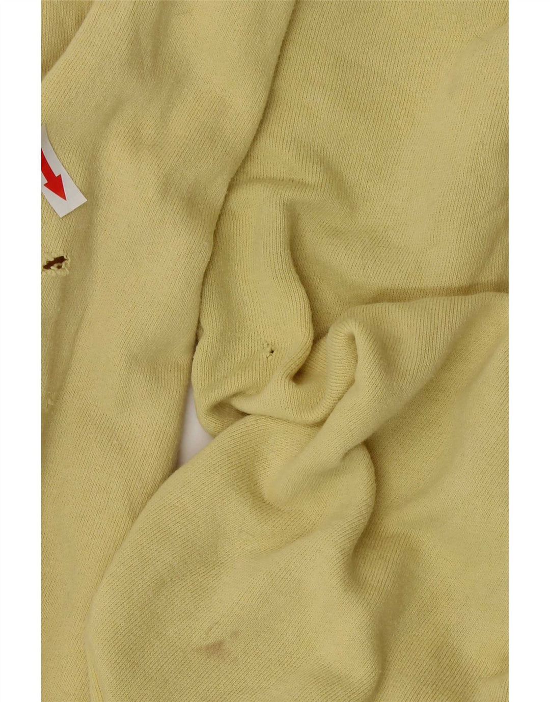 Think Pink Mens Polo Neck Sweatshirt Jumper IT 50 Medium Yellow Cotton