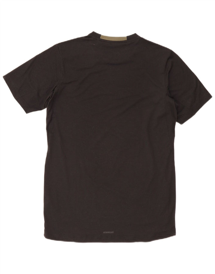ADIDAS Mens Aeroready Slim Fit T-Shirt Top Medium Black Polyester
