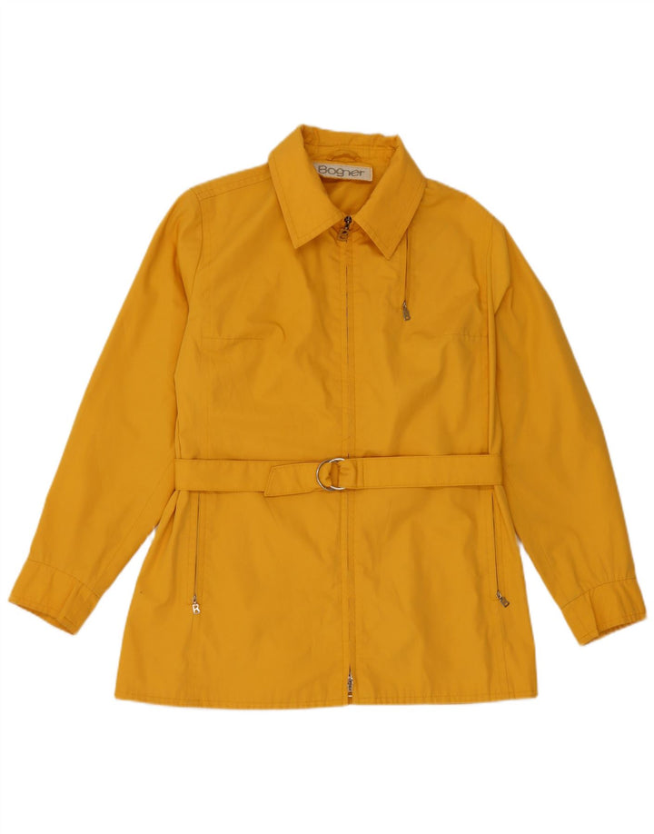 Женская куртка Bogner UK 12, хлопок среднего желтого цвета