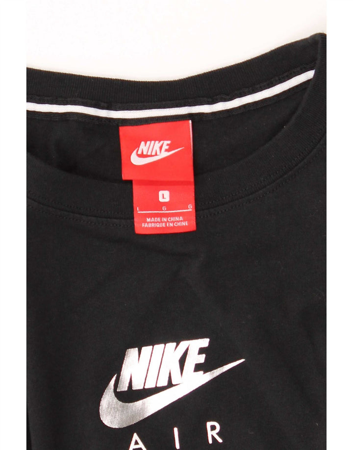 Nike Maglietta grafica da uomo a maniche lunghe grande nera
