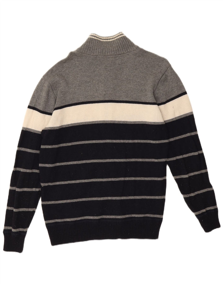 North Sails Mens Cardigan Sweater XL Grey Colourblock Wool