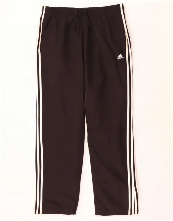 Pantaloni da tuta Adidas Climalite da uomo grandi in poliestere nero