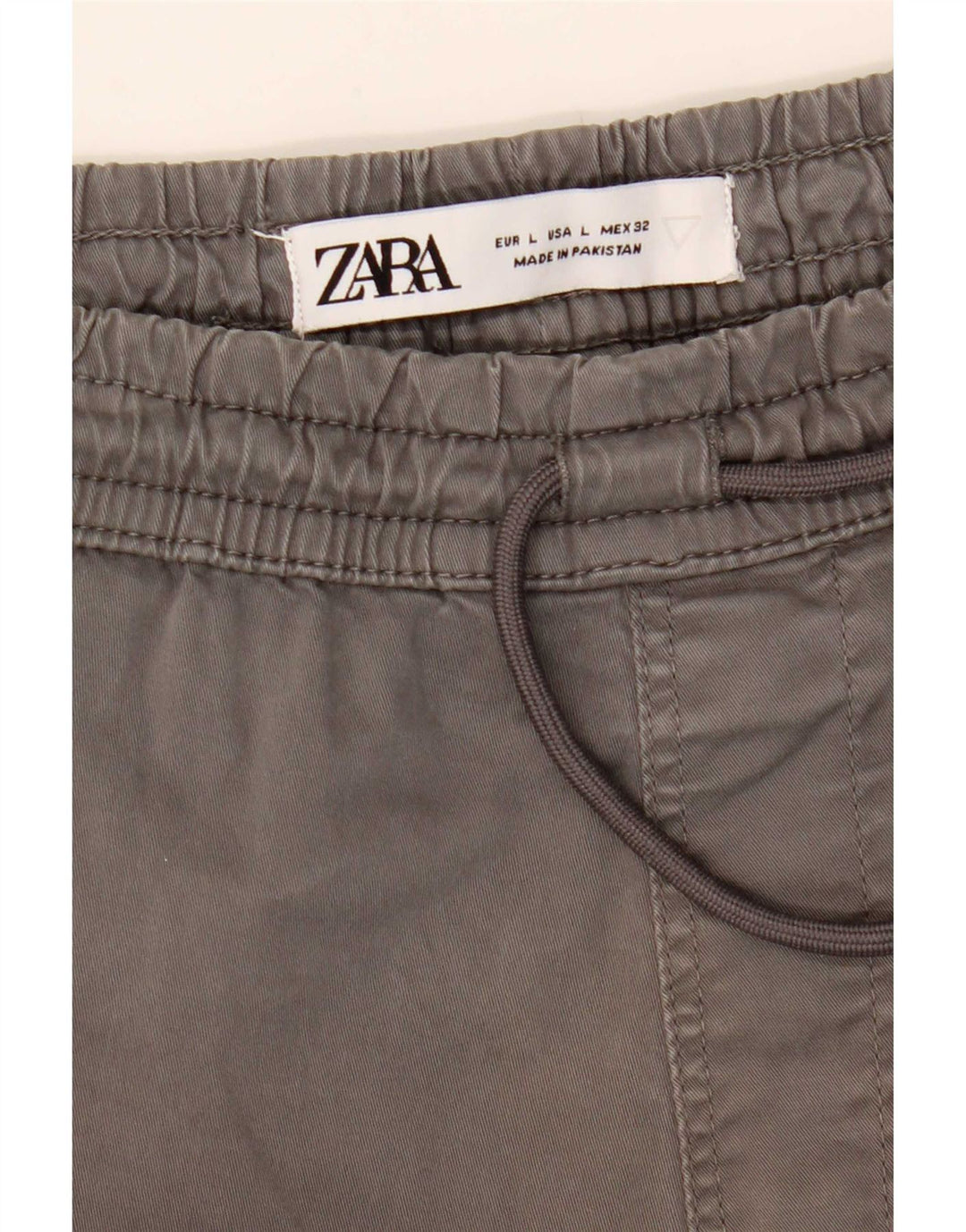Zara Womens Joggers Chino Trousers Large W32 L27 Grey