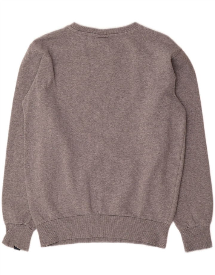 Ellesse Womens Graphic Oversized Sweatshirt Jumper UK 8 Small  Grey Cotton