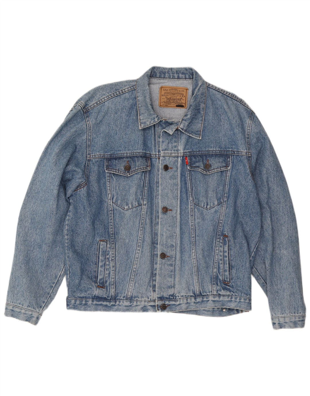 Levi's Mens Denim Jacket UK 42 XL Blue