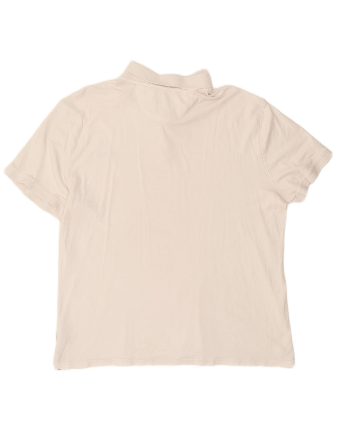 Calvin Klein Mens Polo Shirt 2XL White Cotton