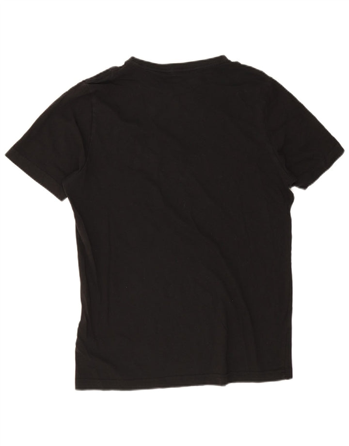 Puma Mens Graphic T-Shirt Top Small Black Cotton