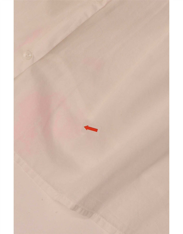 Tommy Hilfiger Womens Sleeveless Shirt Blouse US 6 Medium White Cotton