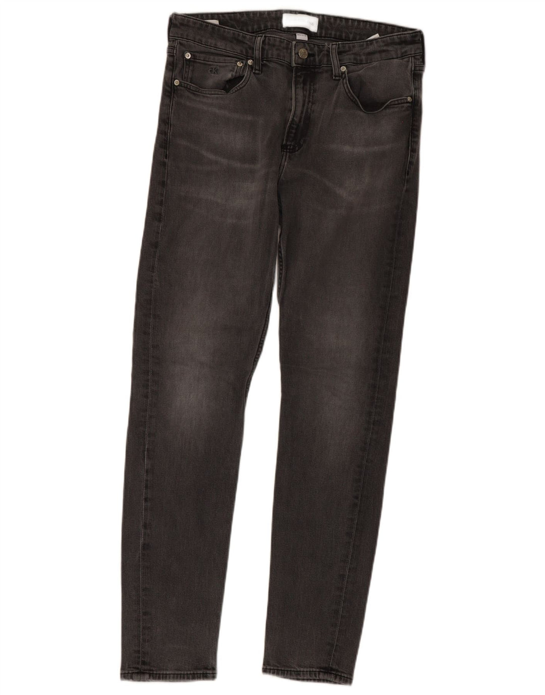 Calvin Klein Mens Slim Jeans W33 L32 Grey Cotton