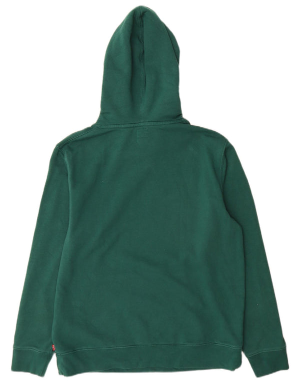 Levi's Mens Standard Graphic Hoodie Jumper Medium Green