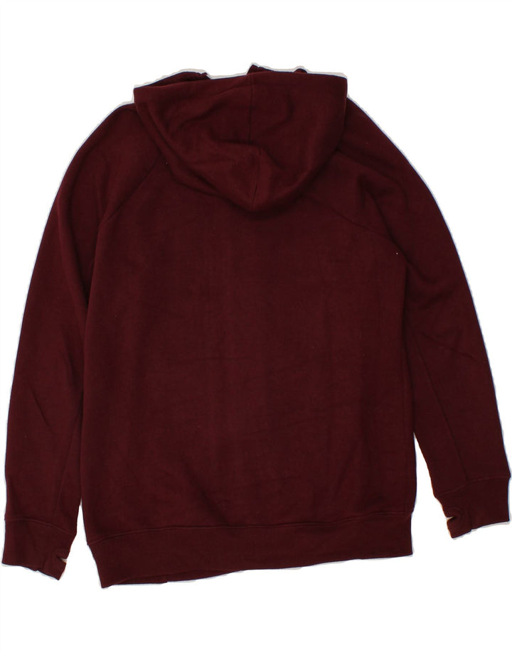 KICKERS Womens Zip Hoodie Sweater UK 10 Small Maroon Vintage Kickers and Second-Hand Kickers from Messina Hembry 