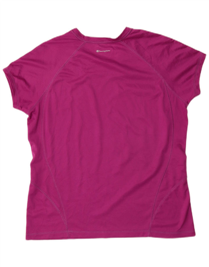 T-shirt da donna Champion Top UK 18 XL poliestere rosa