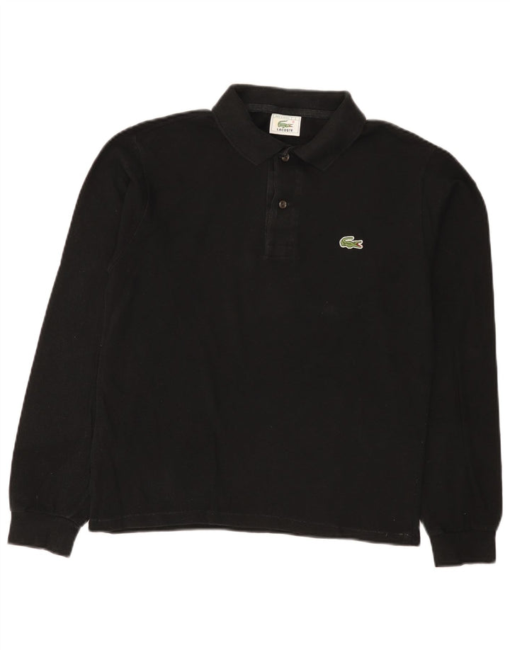Lacoste Mens Long Sleeve Polo Shirt Size 3 Small Black
