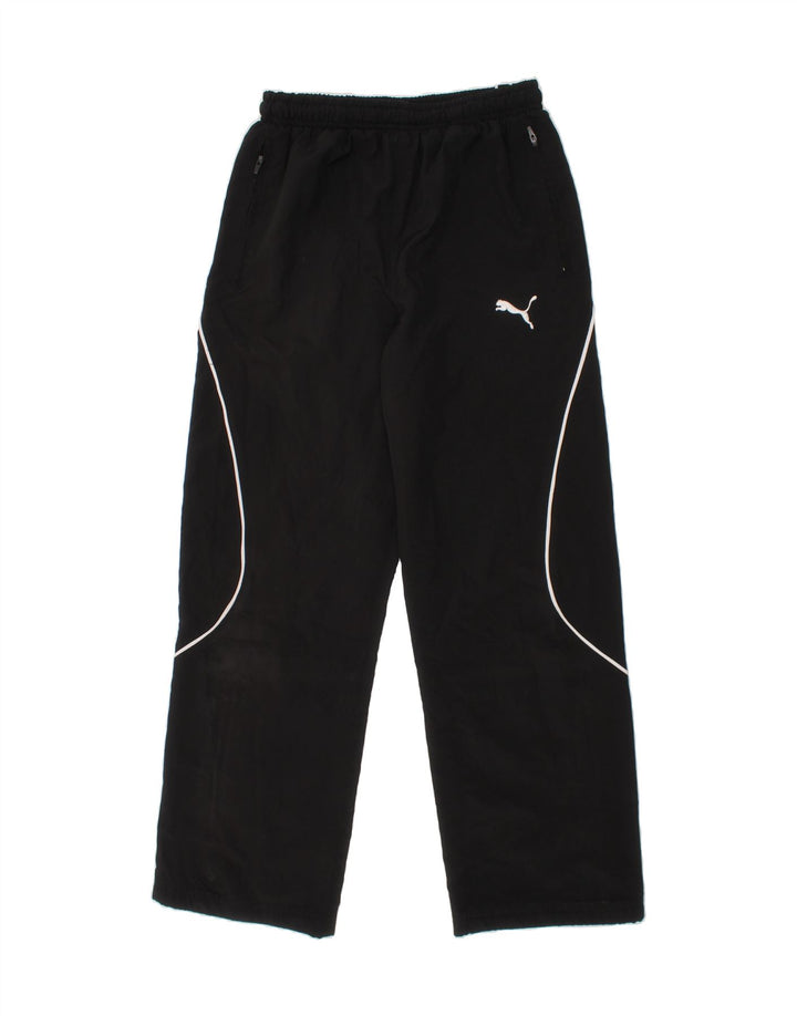 PUMA Boys Tracksuit Trousers 11-12 Years  Black Polyester Vintage Puma and Second-Hand Puma from Messina Hembry 