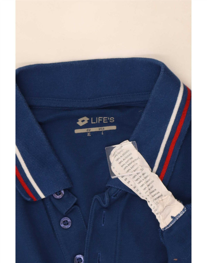 Lotto Mens Polo Shirt Large Blue