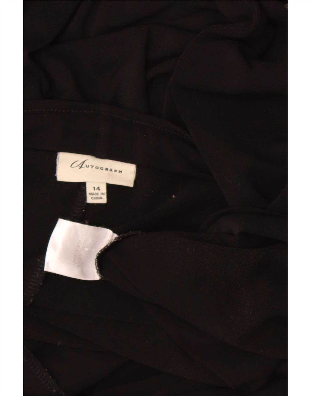 Marks & Spencer Womens Autograph Leggings UK 14 Large Black Polyester
