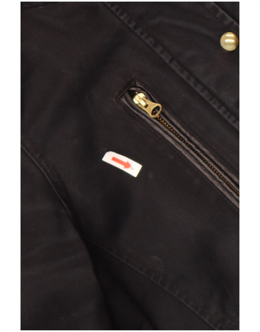 Topshop Womens Hooded Bomber Jacket UK 8 Small Black Cotton