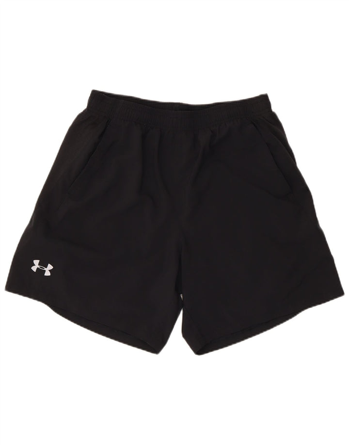 Pantaloncini sportivi da uomo Under Armour grandi in poliestere nero