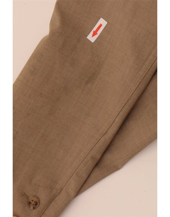 Jaqueta Bolero Feminina Zara UK 10 Pequena Marrom