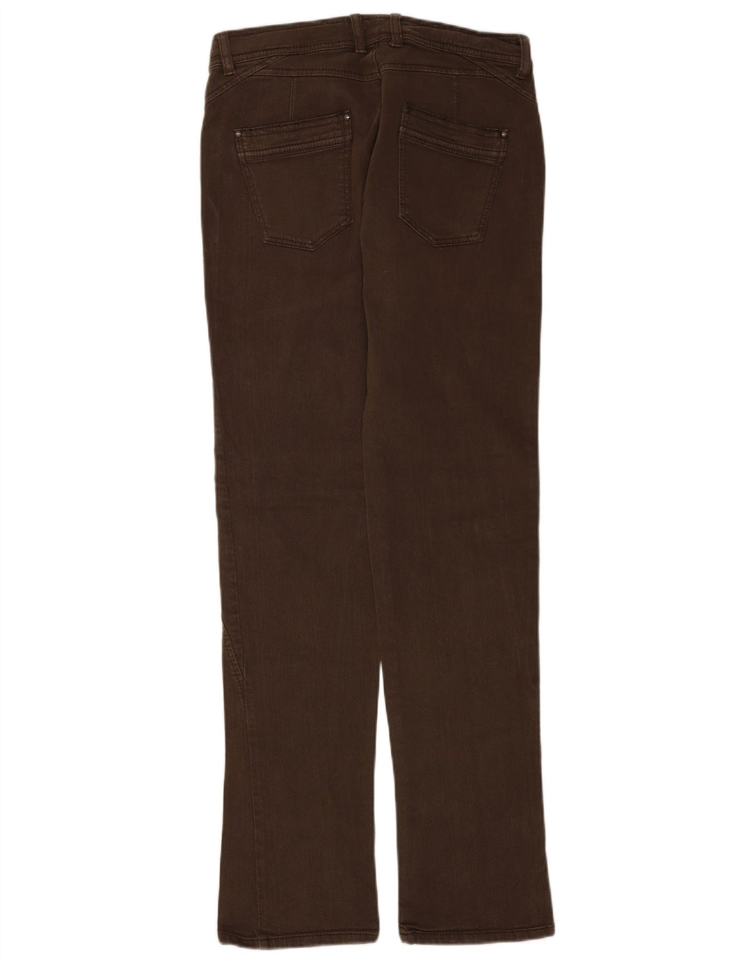Sisley Womens Straight Jeans IT 44 Medium W30 L34 Brown Cotton