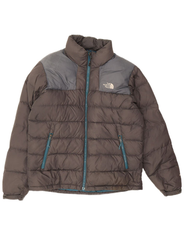 The North Face Mens Padded Jacket UK 38 Medium Grey Colourblock Nylon