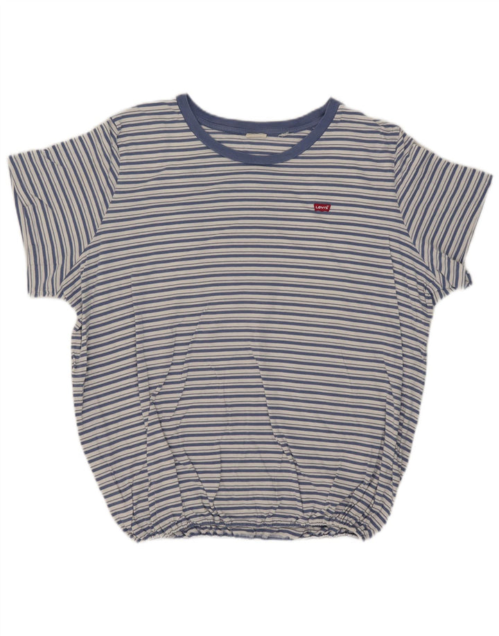 Levi's Mens T-Shirt Top 3XL Blue Striped