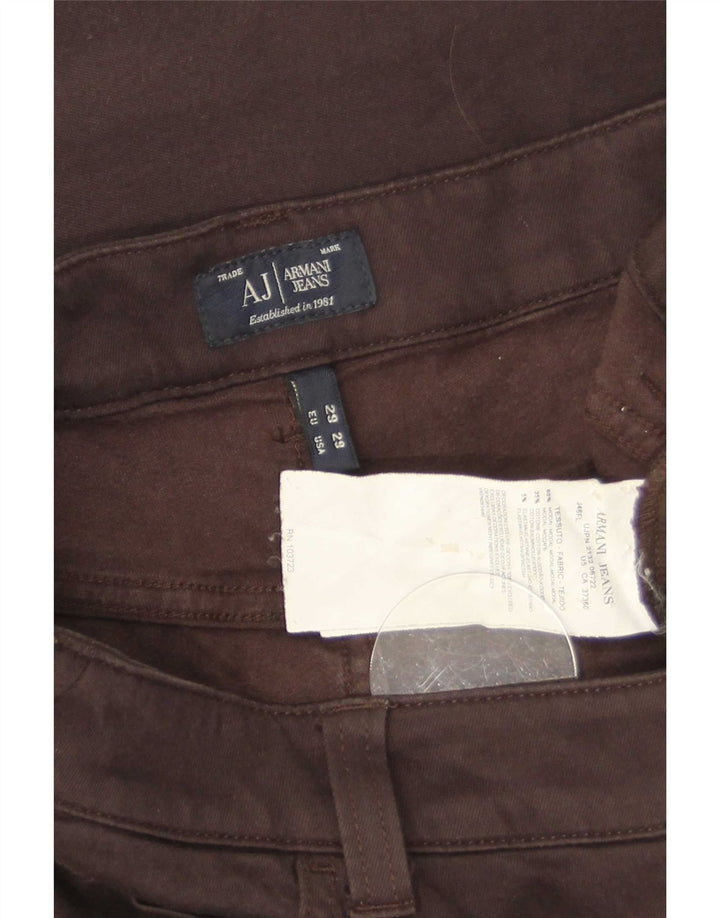 Jeans Armani Mujer Acampanados W29 L30 Marrón Modal