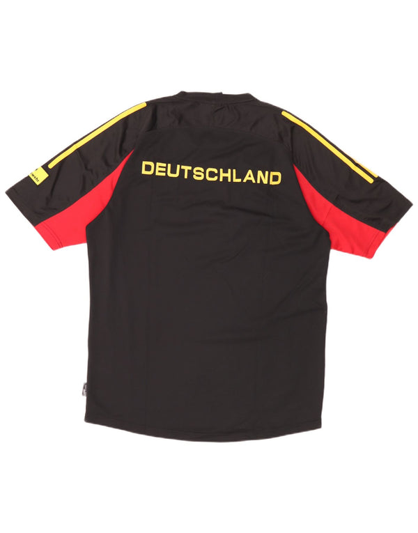 Tricou grafic Adidas pentru bărbați Deutshland Top UK 42/44 Large Black Colorblock