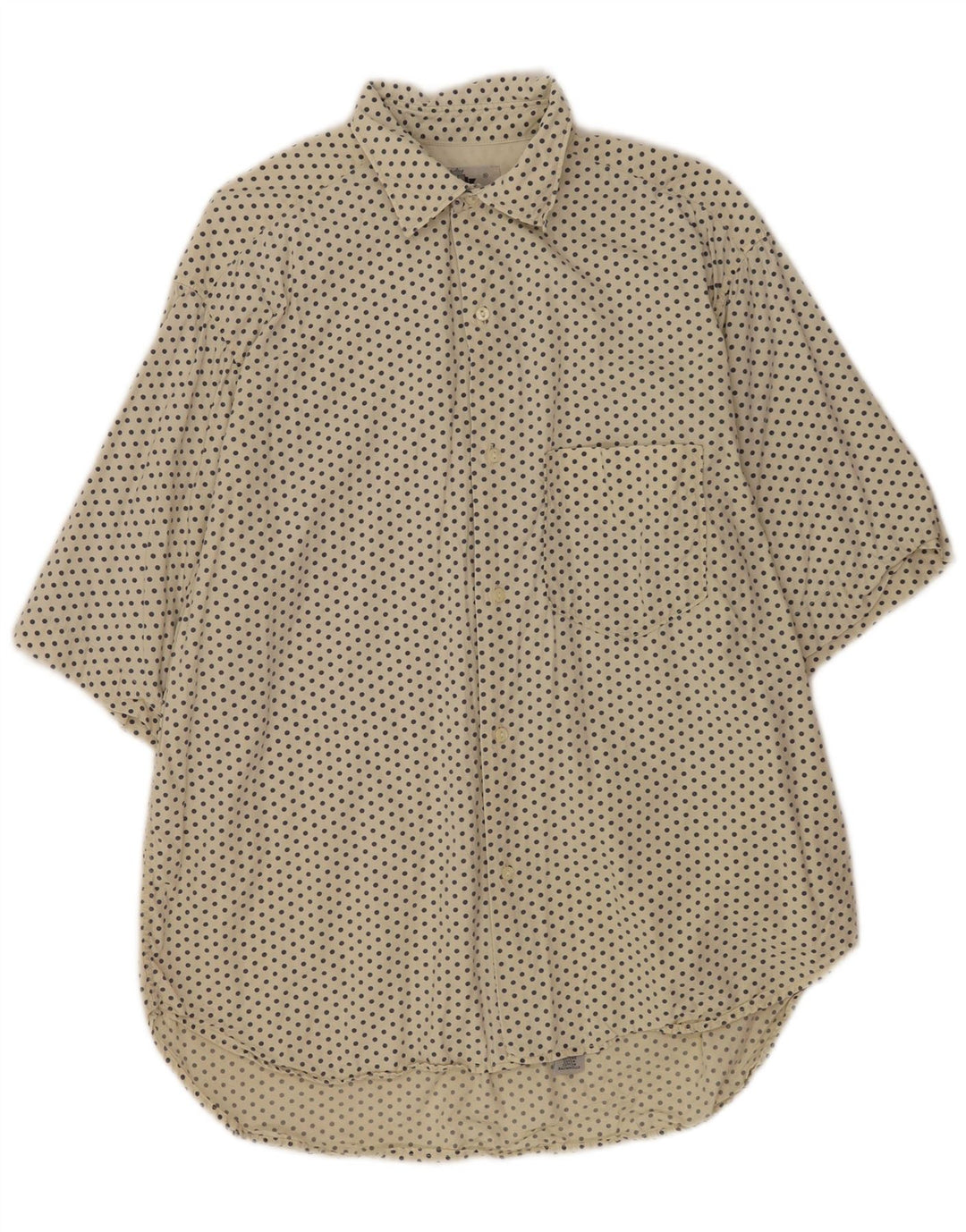 Replay Kortærmet Herreskjorte Medium Beige Plettet Bomuld