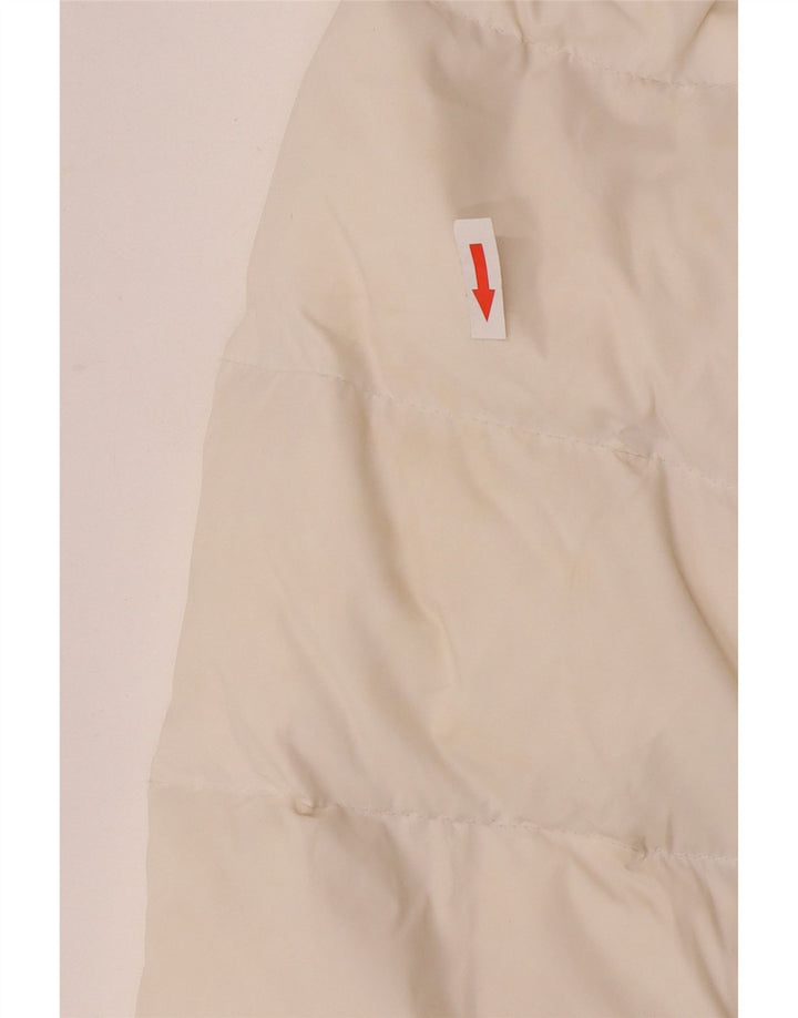 Giacca imbottita con cappuccio da donna Phard UK 14 nylon bianco medio