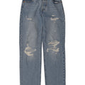 Levi's Womens 501 Distressed Straight Jeans W23 L30 Blue Cotton